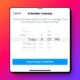 How to schedule a private message on Instagram